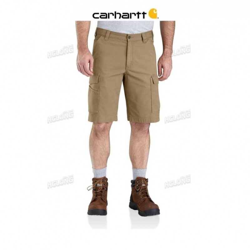 Kaki Foncé Carhartt Rugged Flex Relaxed Fit Tela Cargo Travail Corta Kaki - Danmark GOP-4166013