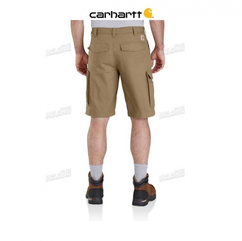 Kaki Foncé Carhartt Rugged Flex Relaxed Fit Tela Cargo Travail Corta Kaki - Danmark GOP-4166013