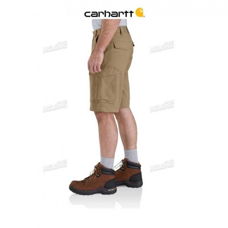 Kaki Foncé Carhartt Rugged Flex Relaxed Fit Tela Cargo Travail Corta Kaki - Danmark GOP-4166013