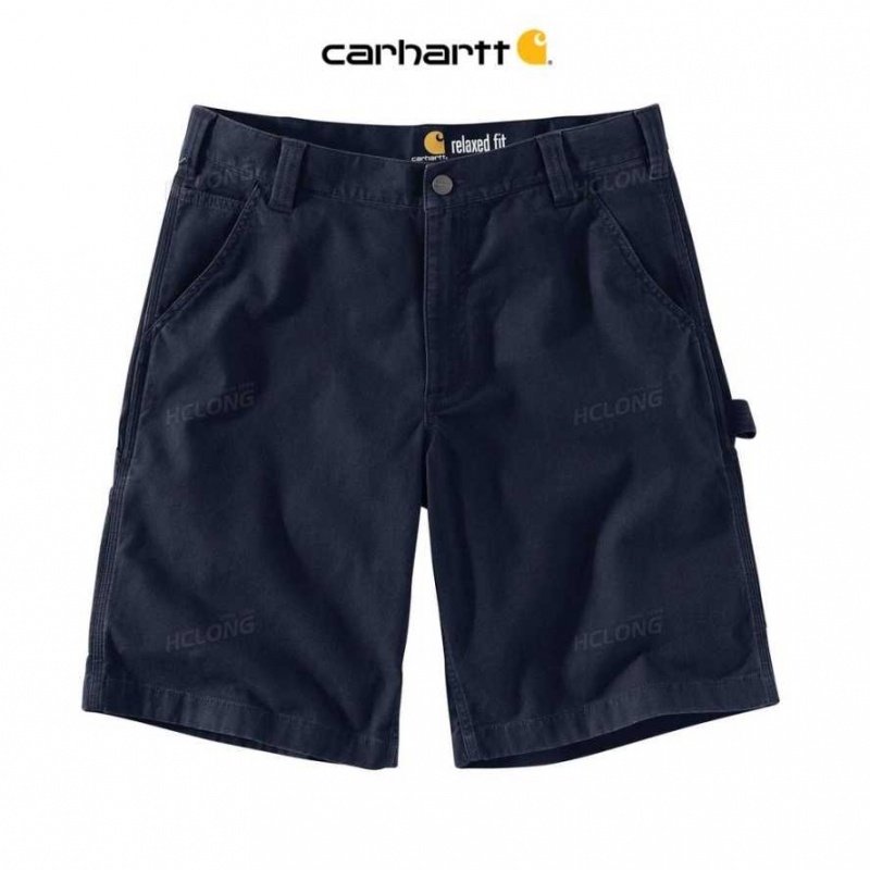 Bleu Marine Carhartt Rugged Flex Relaxed Fit Tela Utility Travail Corta Bleu - Danmark DIW-3623632