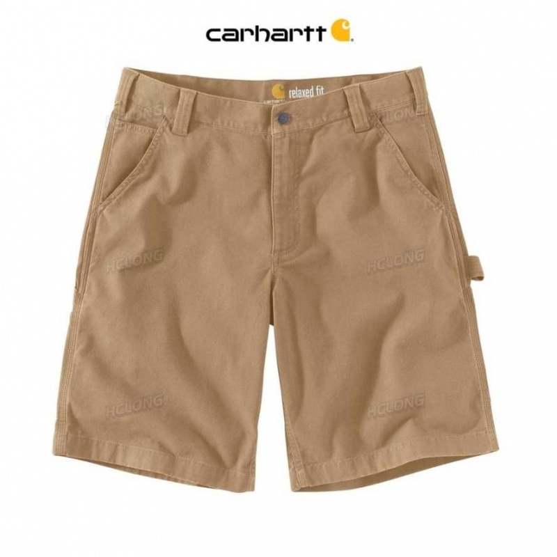 Kaki Foncé Carhartt Rugged Flex Relaxed Fit Tela Utility Travail Corta Kaki - Danmark EHO-4439298