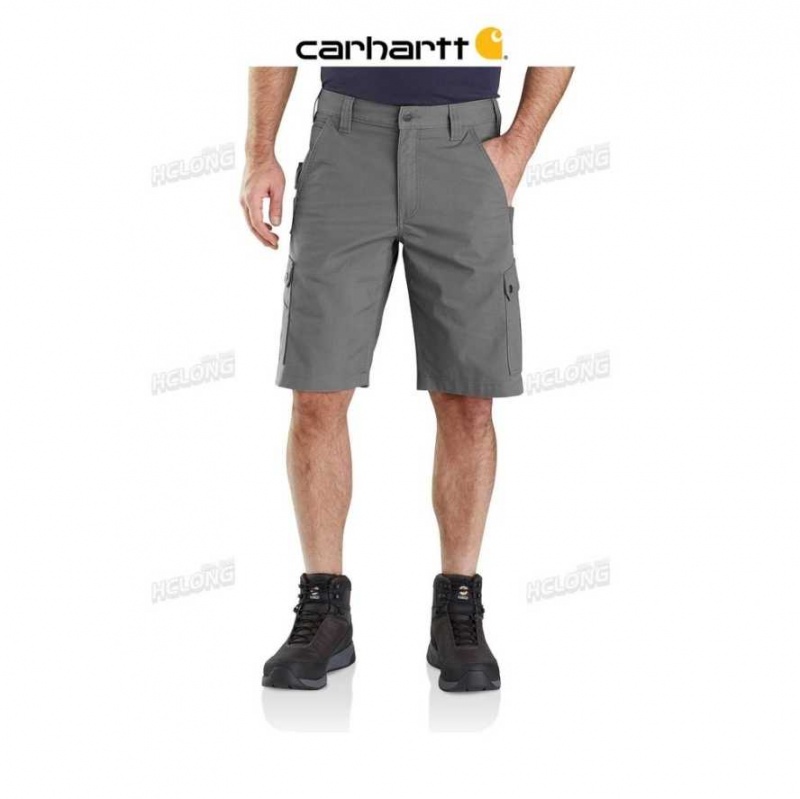 Steel Carhartt Rugged Flex Relaxed Fit Ripstop Cargo Travail Corta - Danmark ZVC-3088217