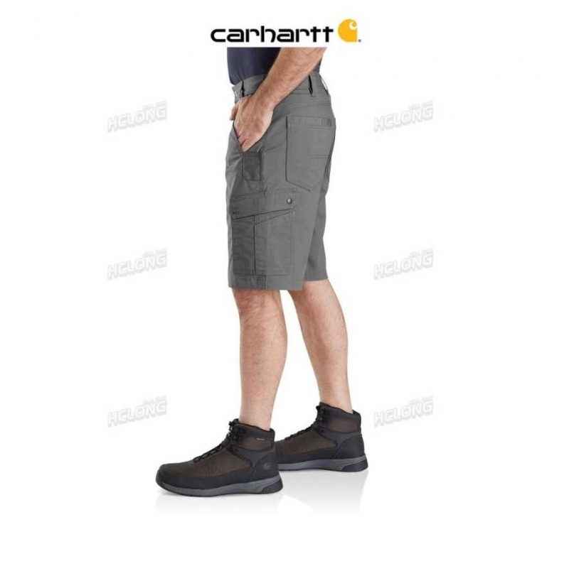 Steel Carhartt Rugged Flex Relaxed Fit Ripstop Cargo Travail Corta - Danmark ZVC-3088217