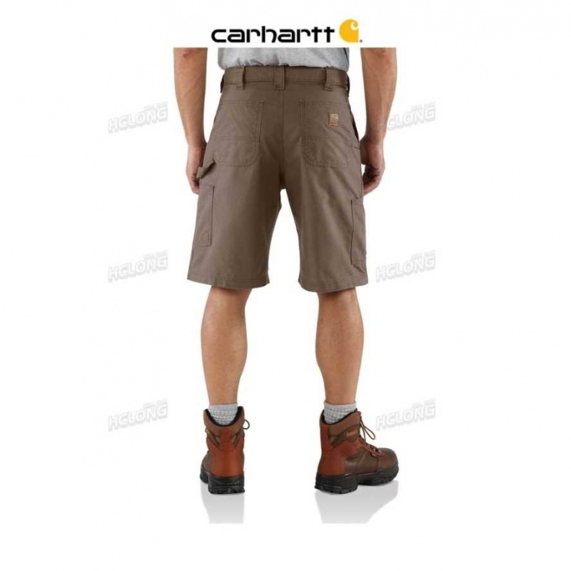 Marron Clair Carhartt Loose Fit Tela Utility Travail Corta Marron - Danmark MKD-6082602