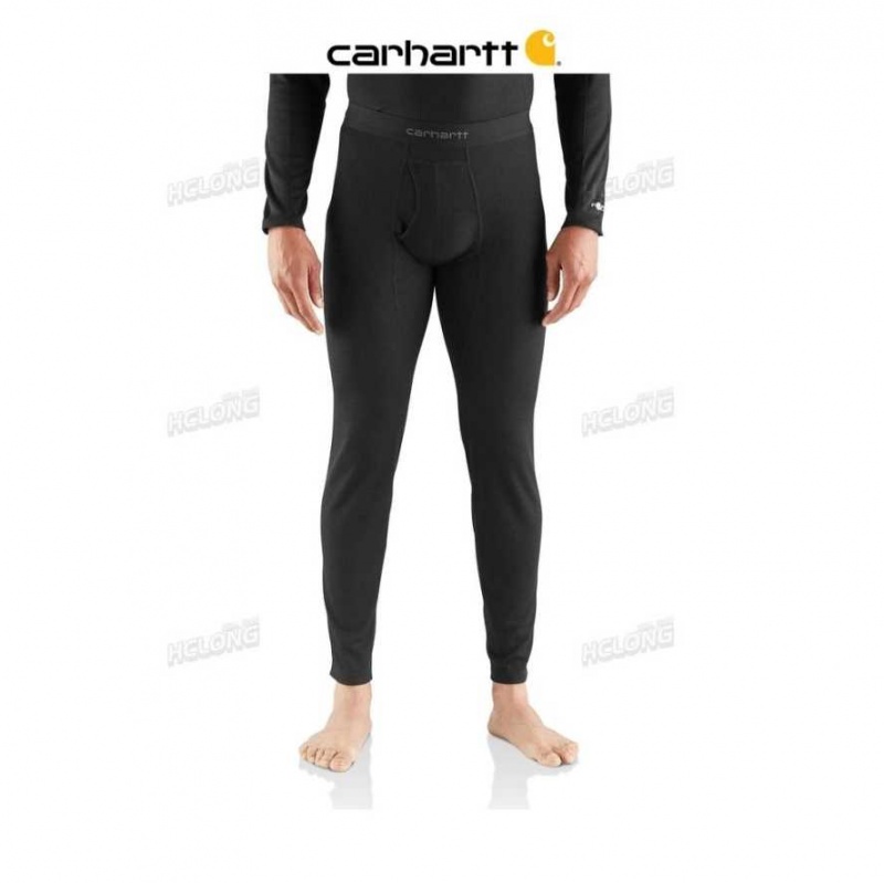 Noir Carhartt Base Force Midweight Classiche Bottom - Danmark SAM-5517248