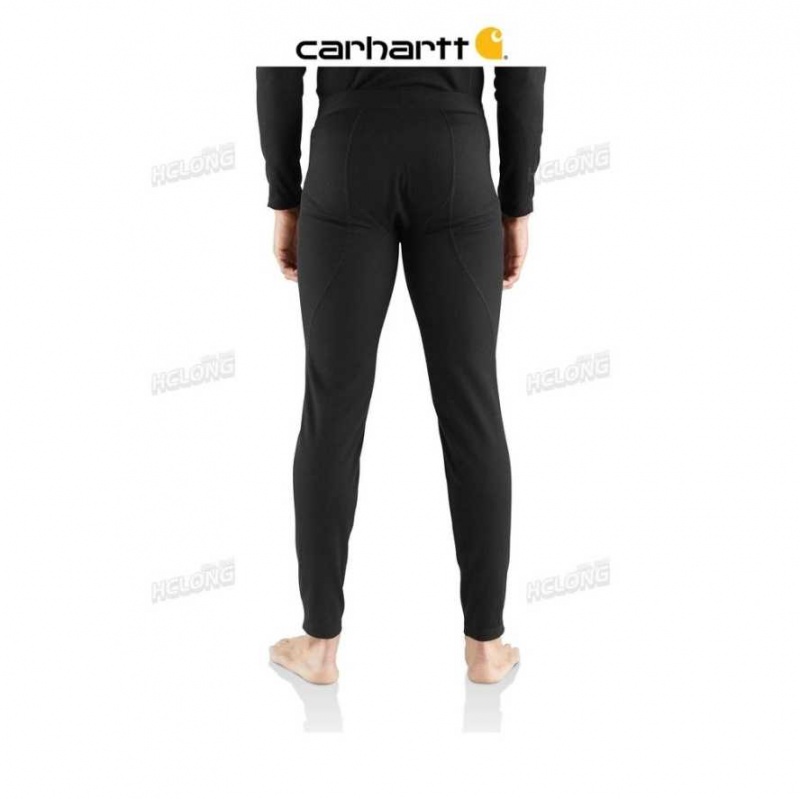 Noir Carhartt Base Force Midweight Classiche Bottom - Danmark SAM-5517248