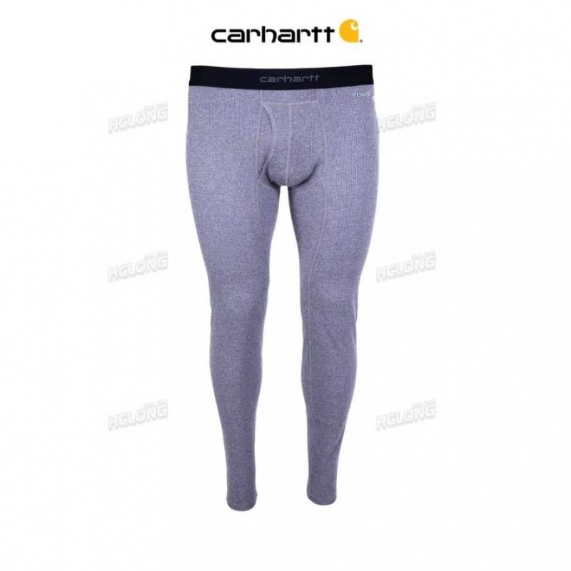 Heather Gray Carhartt Base Force 100% Coton Midweight Bottom Heather - Danmark UAT-7312115