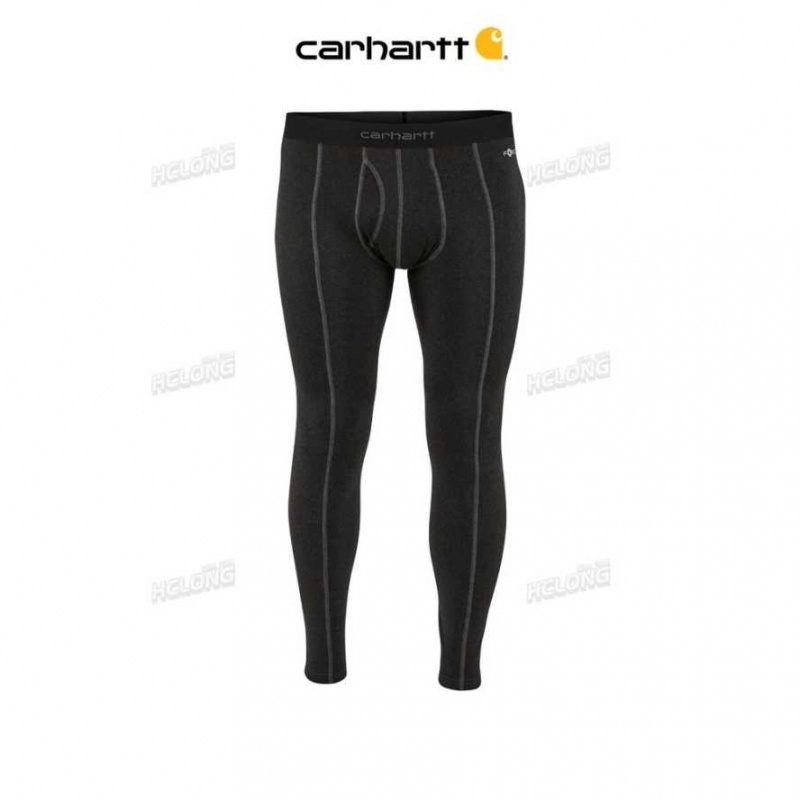 Noir Carhartt Force Heavyweight Synthétique Laine-Blend Fleece Base Layer Pant - Danmark WBD-5963311