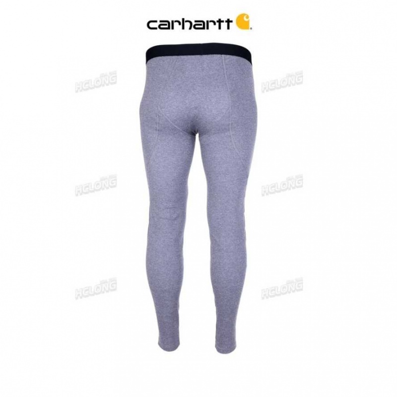 Heather Gray Carhartt Base Force 100% Coton Midweight Bottom Heather - Danmark UAT-7312115