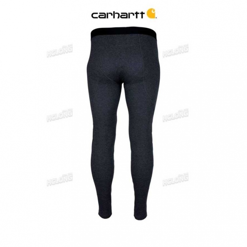 Noir Carhartt Base Force 100% Coton Midweight Bottom - Danmark JKG-3092658