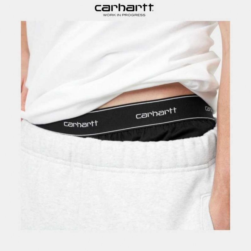 Noir Carhartt Wip Coton Script Boxers - Danmark UYE-0020027