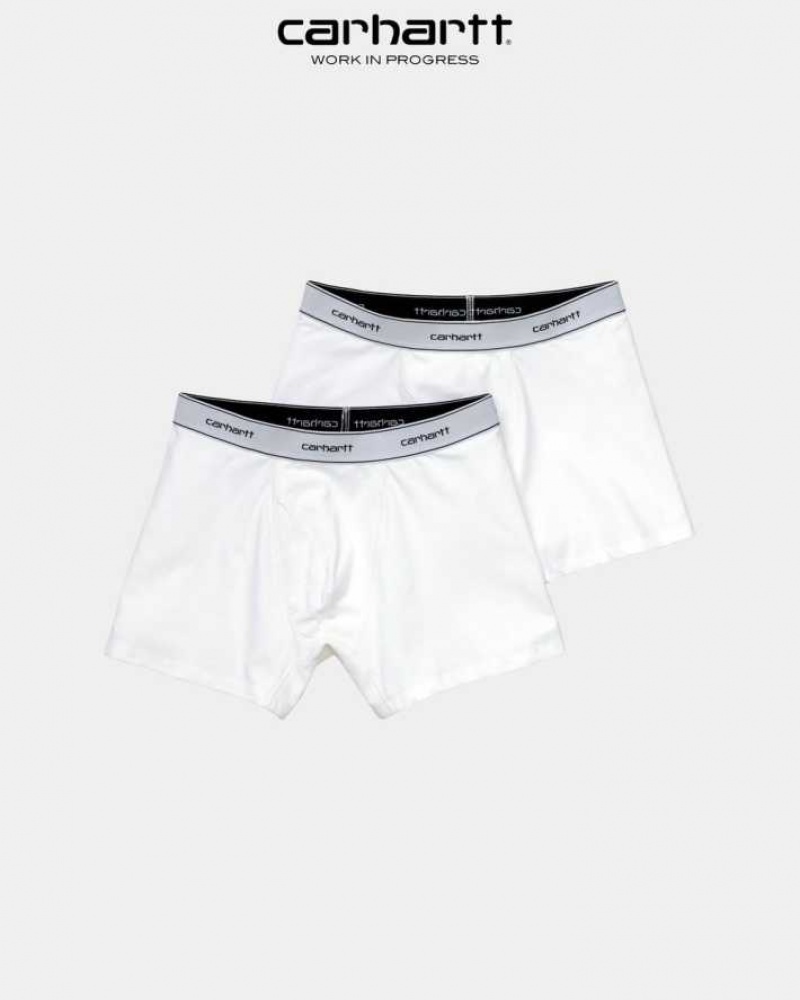 Blanche Carhartt Wip Coton Trunks (2 Pack) - Danmark TFZ-6056016