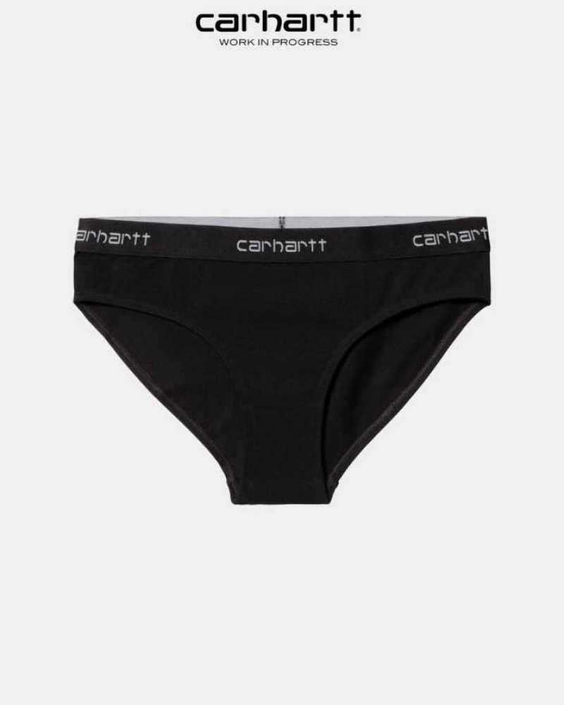 Noir Carhartt Wip Script Brief - Danmark WTT-6798658