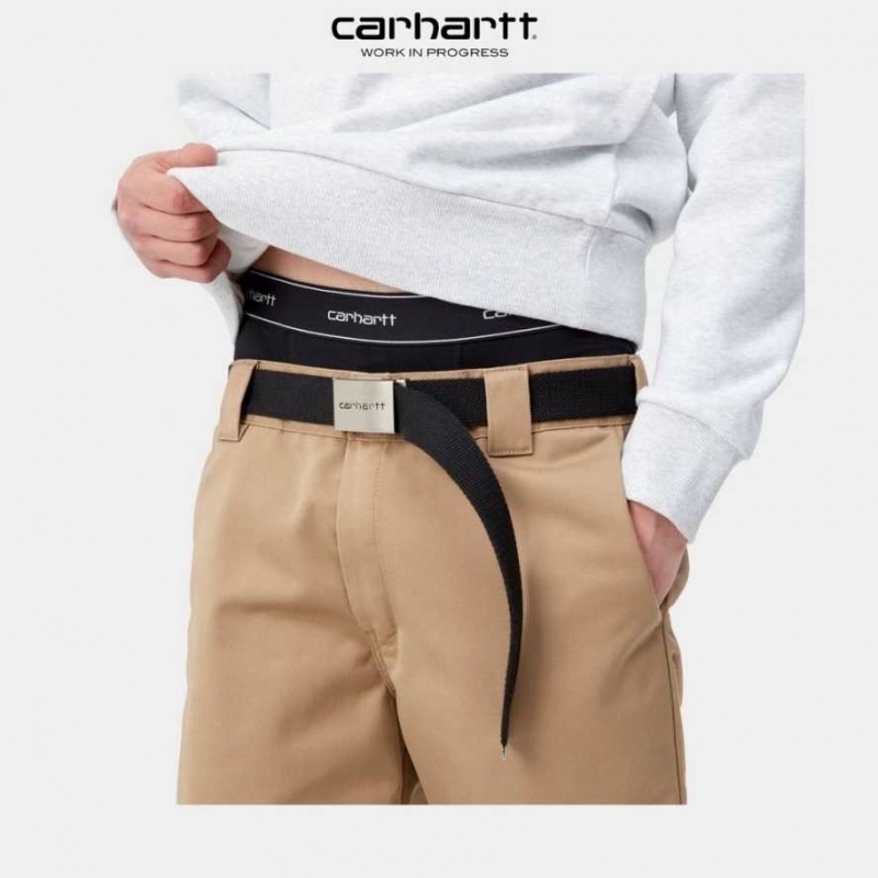 Noir Carhartt Wip Coton Trunks (2 Pack) - Danmark EKR-6895697