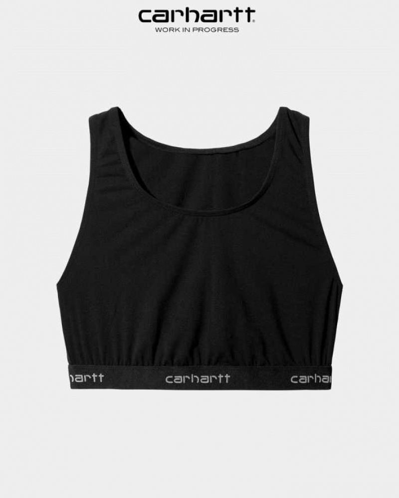 Noir Carhartt Wip Script Racer Tank - Danmark GOH-5755432