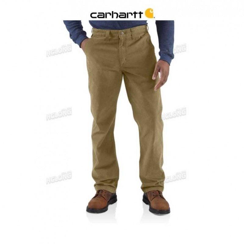 Kaki Foncé Carhartt Relaxed Fit Twill 5-Pocket Travail Pant Kaki - Danmark NSP-8250082