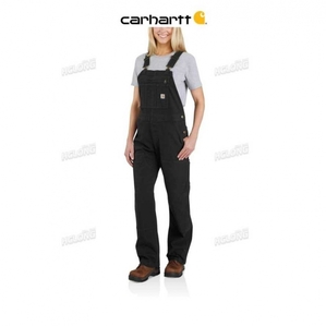 Noir Carhartt Rugged Flex Loose Fit Tela Bib Overall - Danmark ITA-6820484