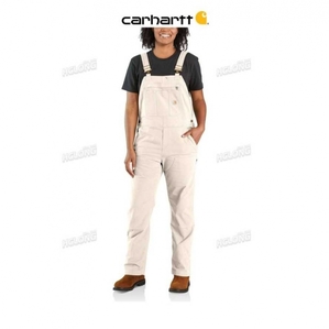 Natural Carhartt Rugged Flex Loose Fit Tela Bib Overall - Danmark CUE-2882103