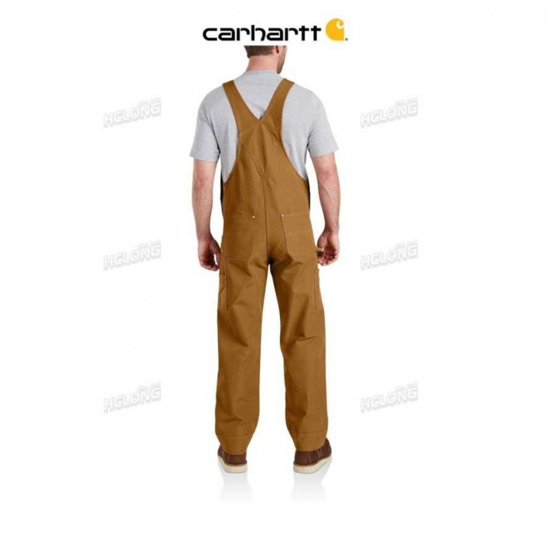 Marron Carhartt Relaxed Fit Duck Bib Overall - Danmark ZAG-0145096