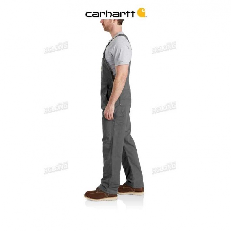 Gravel Carhartt Rugged Flex Relaxed Fit Tela Bib Overall - Danmark FDF-4218072