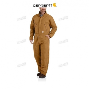 Marron Carhartt Loose Fit Washed Duck Insulated Coverall - Danmark UKV-1809167