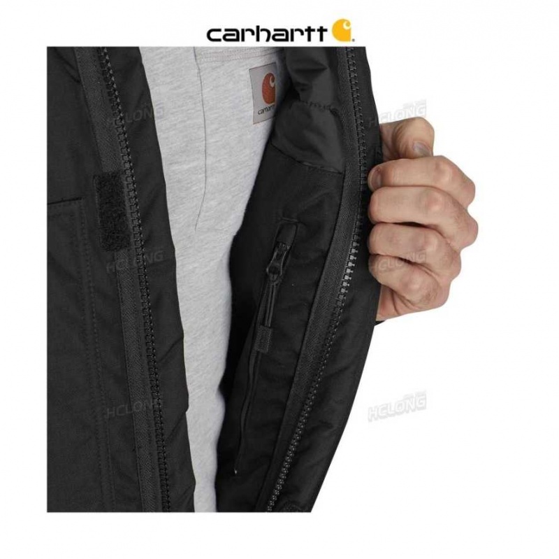 Noir Carhartt Yukon Extremes Insulated Coverall - Danmark UQU-2155751