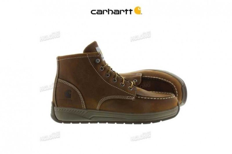 Marron Carhartt Non-Sécurité Embout Oxford Shoe - Danmark JBT-3013049