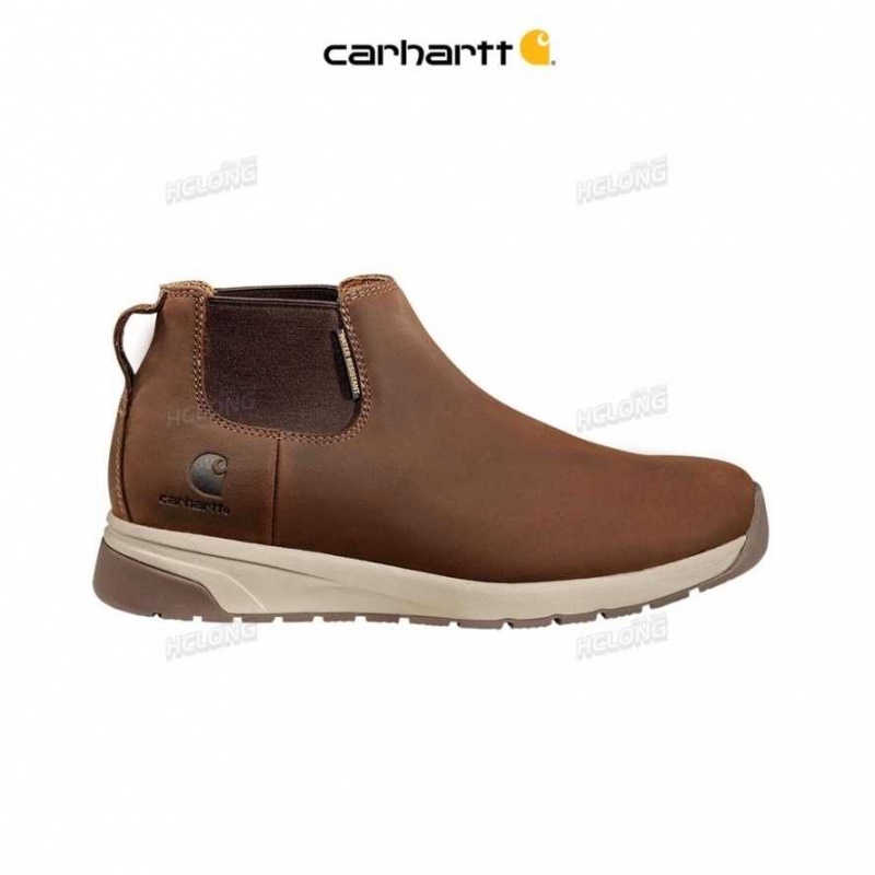 Marron Carhartt Force 4-Inch Chelsea Boot Sécurité Embout - Danmark ZHX-3298606