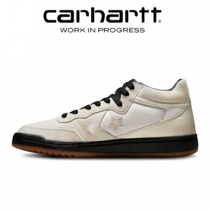 Blanche Noir Carhartt Wip x Converse Fastbreak Pro Cons Mid Blanche - Danmark SIN-3075458