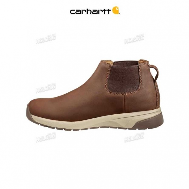 Marron Carhartt Force 4-Inch Chelsea Boot Sécurité Embout - Danmark ZHX-3298606