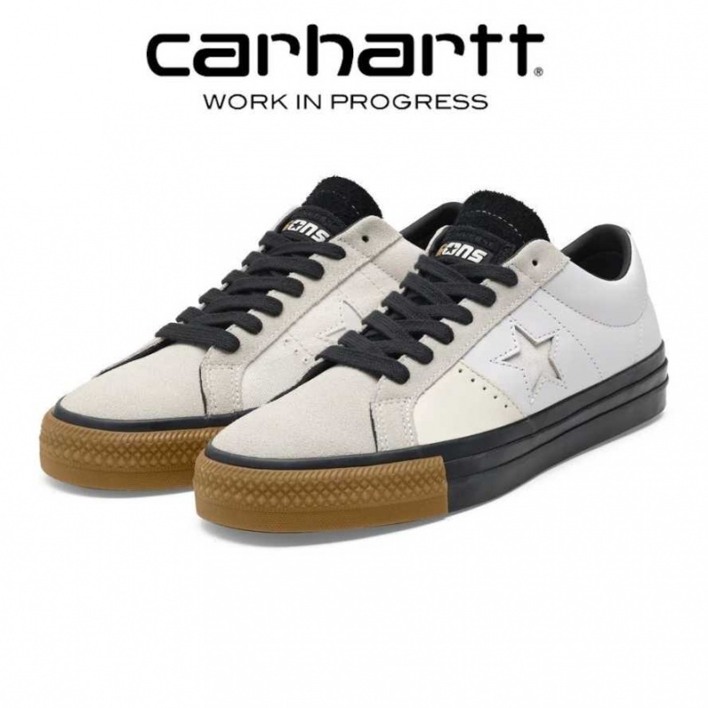 Blanche Noir Carhartt Wip x Converse One Star Pro Cons Low Blanche - Danmark LFK-3805345