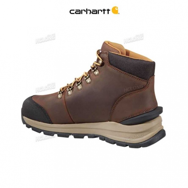 Marron Foncé Carhartt Gilmore 5-Inch Non-Sécurité Embout Travail Hiker Marron - Danmark KUP-2184759