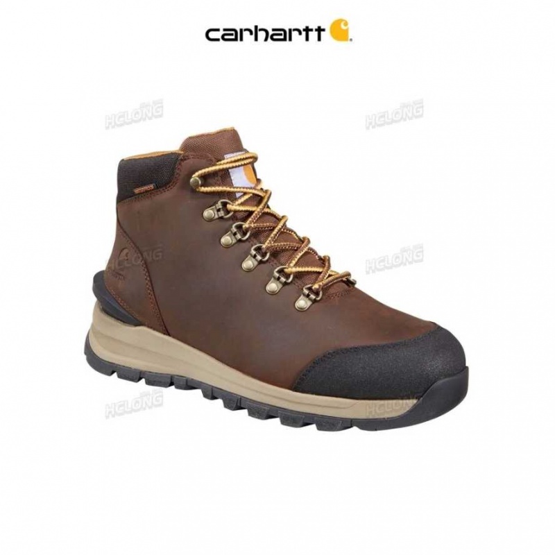 Marron Foncé Carhartt Gilmore 5-Inch Non-Sécurité Embout Travail Hiker Marron - Danmark KUP-2184759