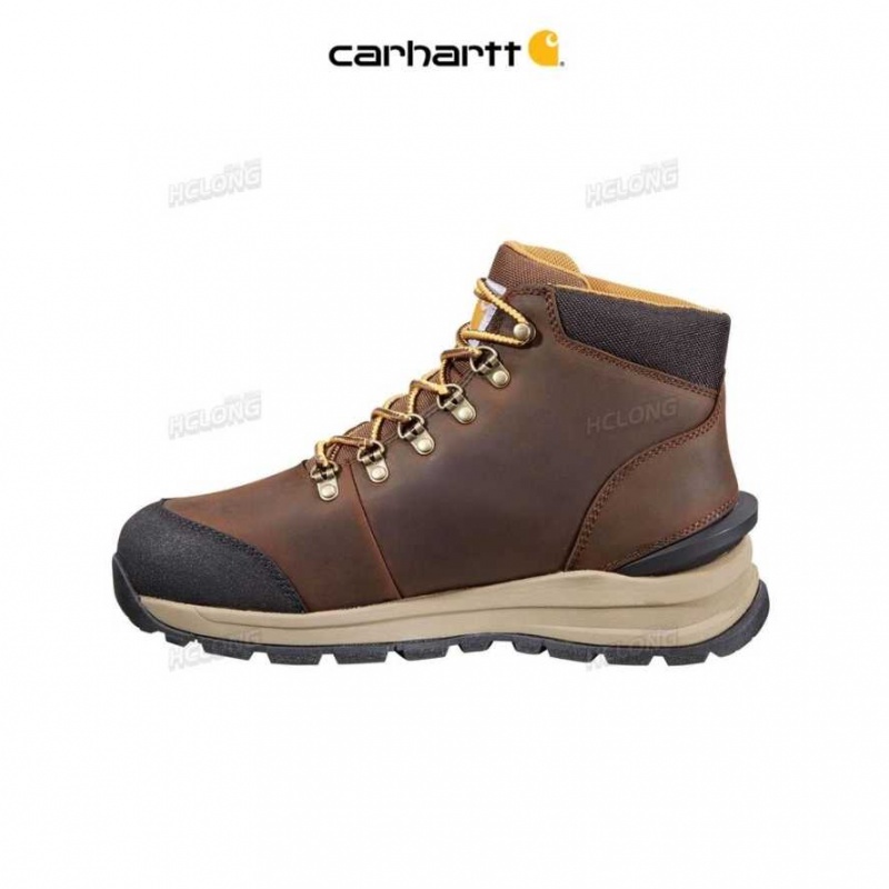 Marron Foncé Carhartt Gilmore 5-Inch Non-Sécurité Embout Travail Hiker Marron - Danmark KUP-2184759