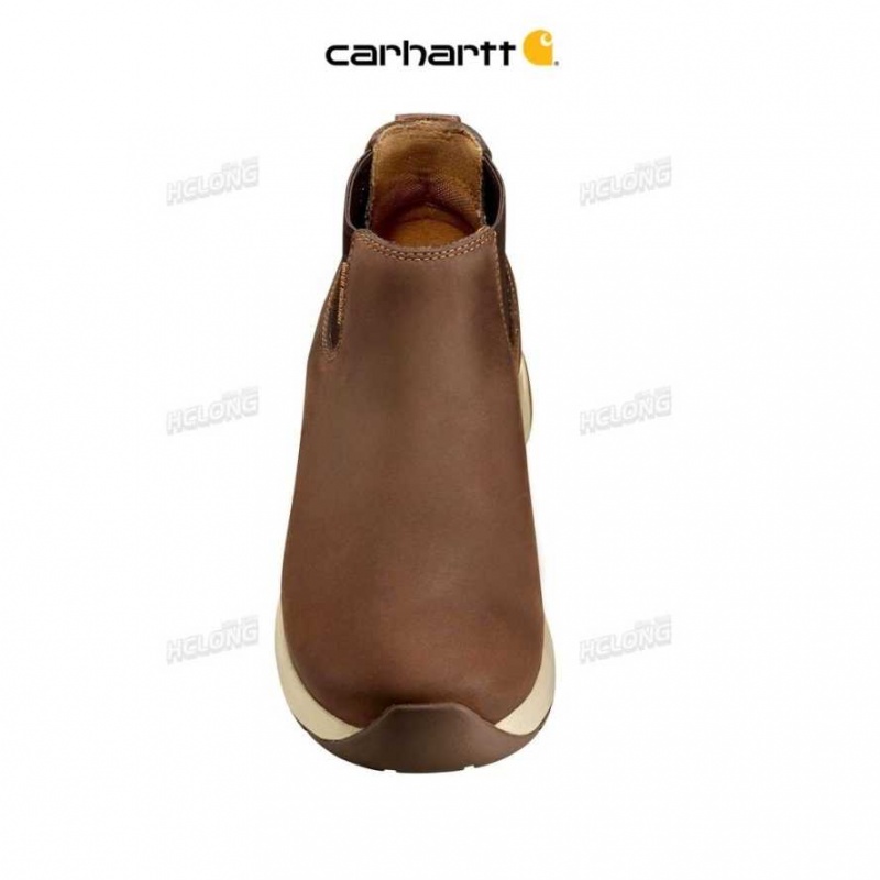 Marron Carhartt Force 4-Inch Chelsea Boot Sécurité Embout - Danmark ZHX-3298606