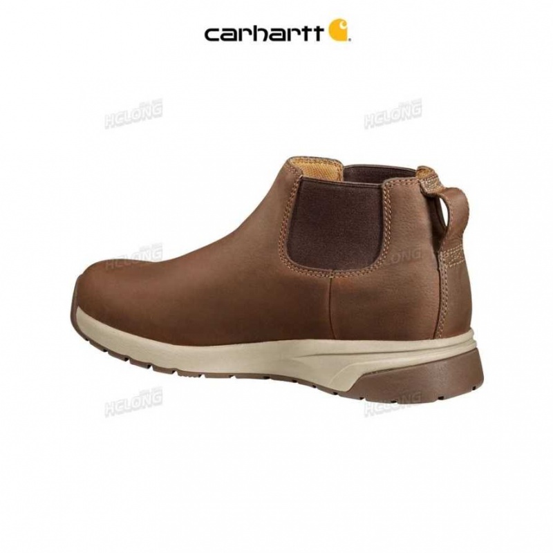 Marron Carhartt Force 4-Inch Chelsea Boot Sécurité Embout - Danmark ZHX-3298606