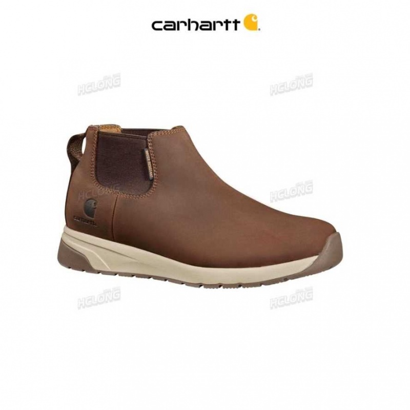 Marron Carhartt Force 4-Inch Chelsea Boot Sécurité Embout - Danmark ZHX-3298606