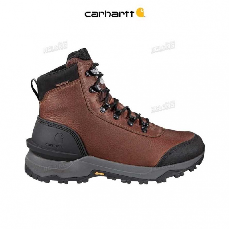 Rouge Carhartt Insulated 6-Inch Non-Sécurité Embout Hiker Boot - Danmark MLS-9514779