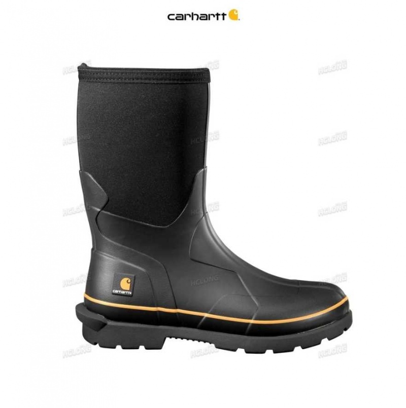 Noir Carhartt Mudrunner 10-Inch Non-Sécurité Embout Rubber Boot - Danmark ERJ-6582800