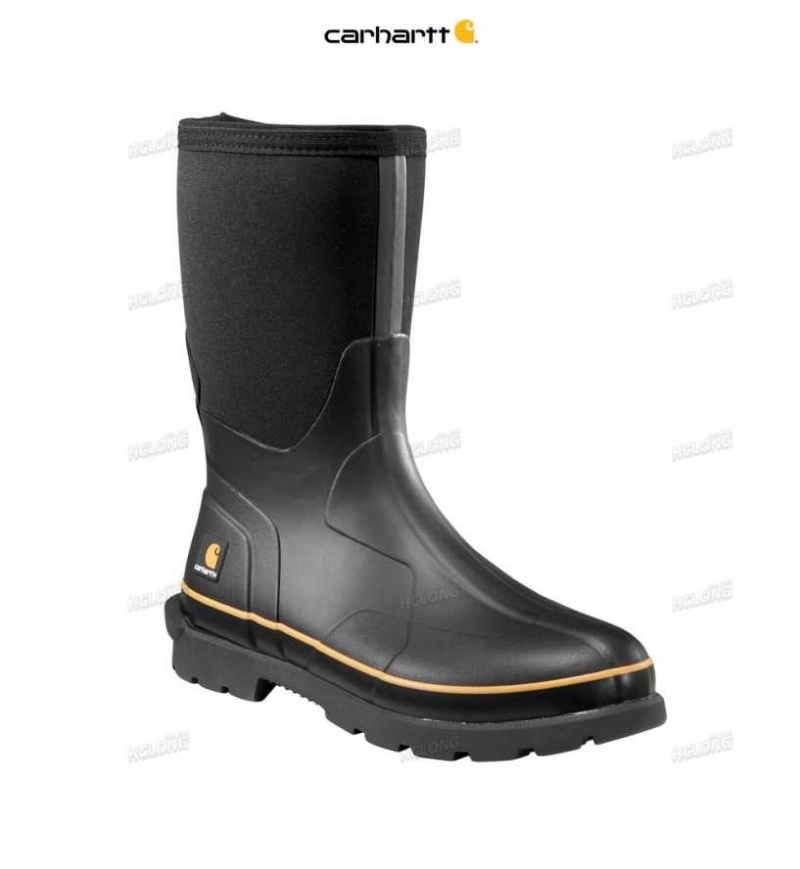 Noir Carhartt Mudrunner 10-Inch Non-Sécurité Embout Rubber Boot - Danmark ERJ-6582800