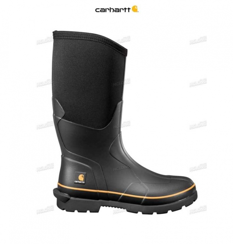 Noir Carhartt Mudrunner 15-Inch Carbon Nano Embout Rubber Boot - Danmark YCV-7439770