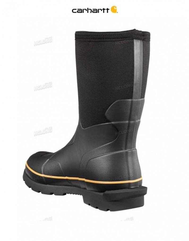 Noir Carhartt Mudrunner 10-Inch Non-Sécurité Embout Rubber Boot - Danmark ERJ-6582800