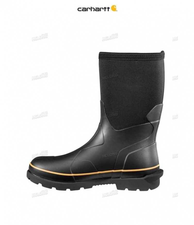 Noir Carhartt Mudrunner 10-Inch Non-Sécurité Embout Rubber Boot - Danmark ERJ-6582800