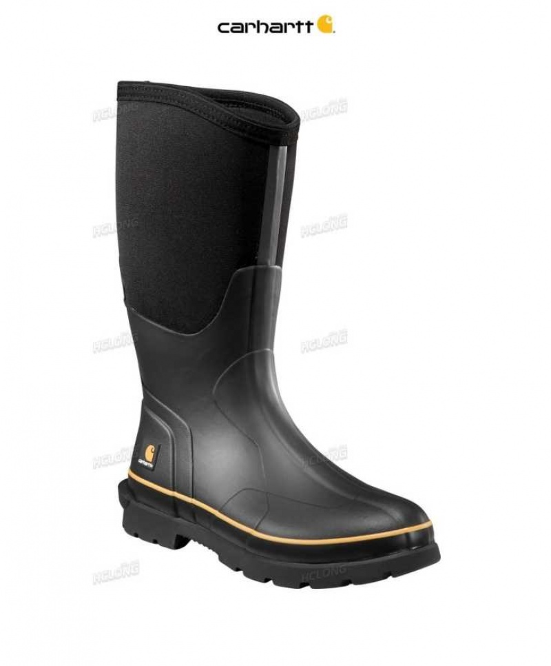 Noir Carhartt Mudrunner 15-Inch Non-Sécurité Embout Rubber Boot - Danmark AUG-5769587