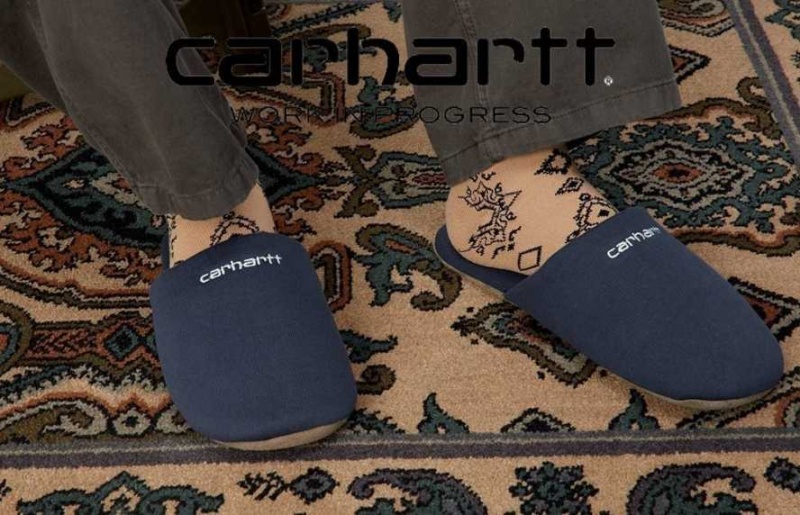 Blanche Carhartt Wip Script Embroidery Slippers - Danmark YVB-3141539