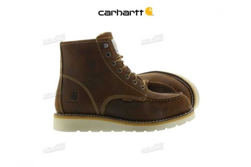 Marron Carhartt 6-Inch Non-Sécurité Embout Wedge Boot - Danmark KGI-2991492