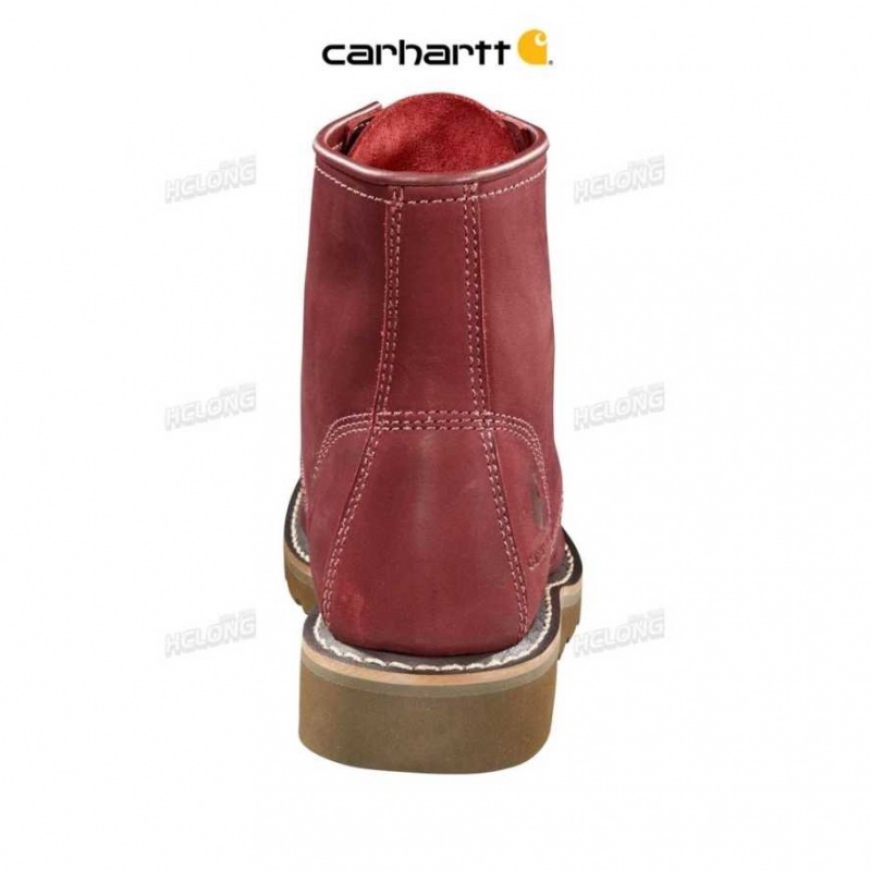 Bordeaux Carhartt Legere 6-Inch Moc Non-Sécurité Embout Wedge Boot - Danmark KWE-4901074