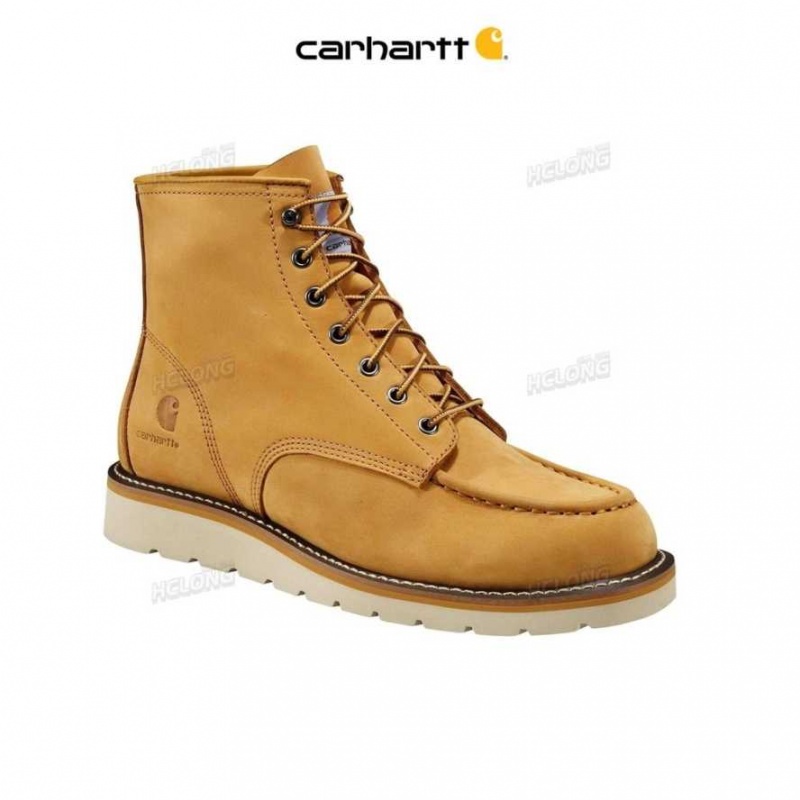 Doré Carhartt 6-Inch Non-Sécurité Embout Wedge Boot - Danmark RGJ-5751590