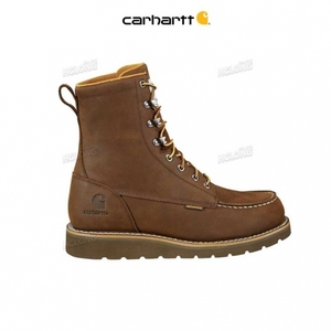 Marron Foncé Carhartt 8-Inch Moc Non-Sécurité Embout Wedge Boot Marron - Danmark JDM-6754943