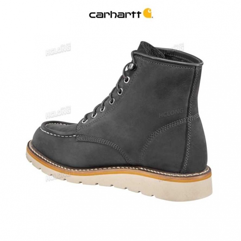 Noir Carhartt Legere 6-Inch Moc Non-Sécurité Embout Wedge Boot - Danmark VFE-9101929